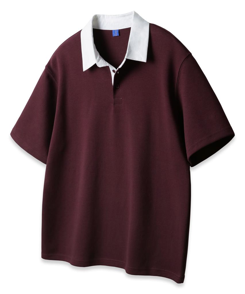 ALVINCLO [Deluxe] Ponte Rugby Collared Short Sleeve Tee Dlx2917 (4 Colors)
