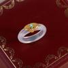 Clouds Imitation  Chinese Style Ring Chalcedony Finger Ring Women's Accessories Flowers  Ring