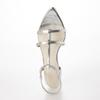 Carino CAUK44082 Women's Silver Sandals, Size 22.5 Cm
