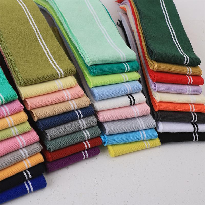 6x90cm Rib Neckline Cuff Collar Fabric Hem Elastic Knitted Baseball Uniform Jacket Coat Rib Trim Clothing Diy Sewing Accessory