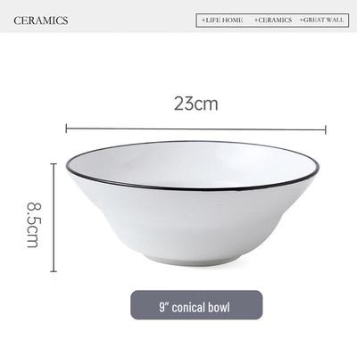 Ceramic Underglaze Salad & Dessert Bowl