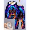 Skeleton Skull 3D Print Hoodies Pants Sets Men's Women Sweatshirts Sweatpants Two Piece Suits Outdoor Tracksuit Man's Clothing