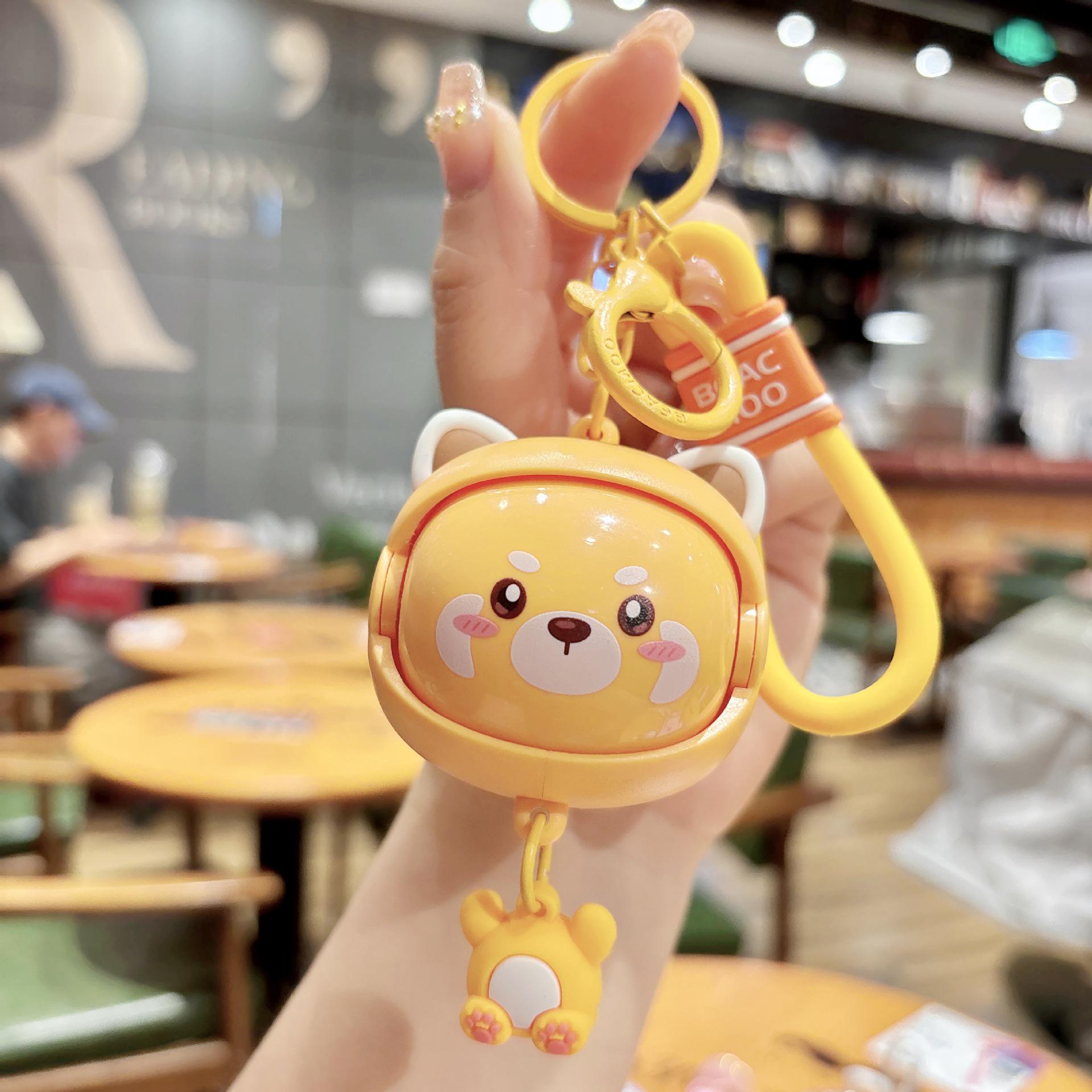 Милый медведь-хамелеон брелок-спиннер - Забавная игрушка-антистресс из овечки для детских рюкзаков