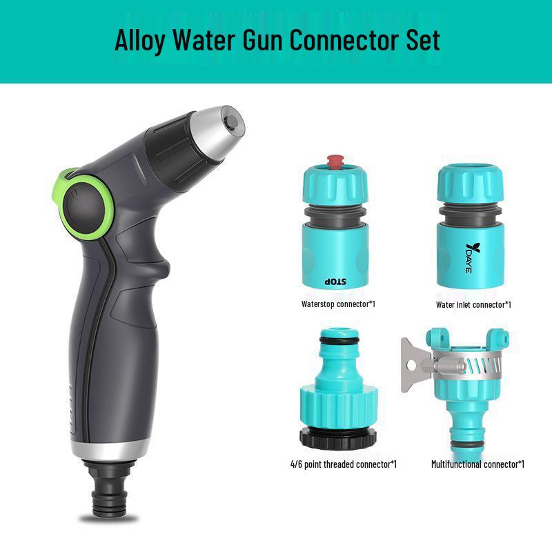 Multifunktionale Hochdruck-Wasserpistole: Waschbürsten- und Gartenschlauch-Düse