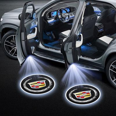 1/2PCS LED Car Door Logo Projector Light For Emblem ESCALADE ATS BLS CT4 CT6 SRX STS XT4 XT5 SLR XT6 XTS Accessories