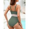 Sexy Deep V One Piece Women Swimsuit Woman 2025 Swimwear Female Bathing Suit Swimming for Monokini Beach Wear Block Drawstring
