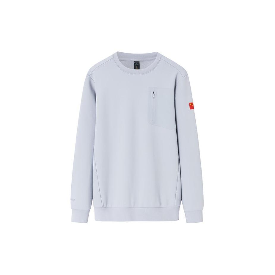 ANTA Champion All Weather Collection Sweatshirts Men s Light Mud Gray Crew Neck Moderate Regular 152340706-4 XL