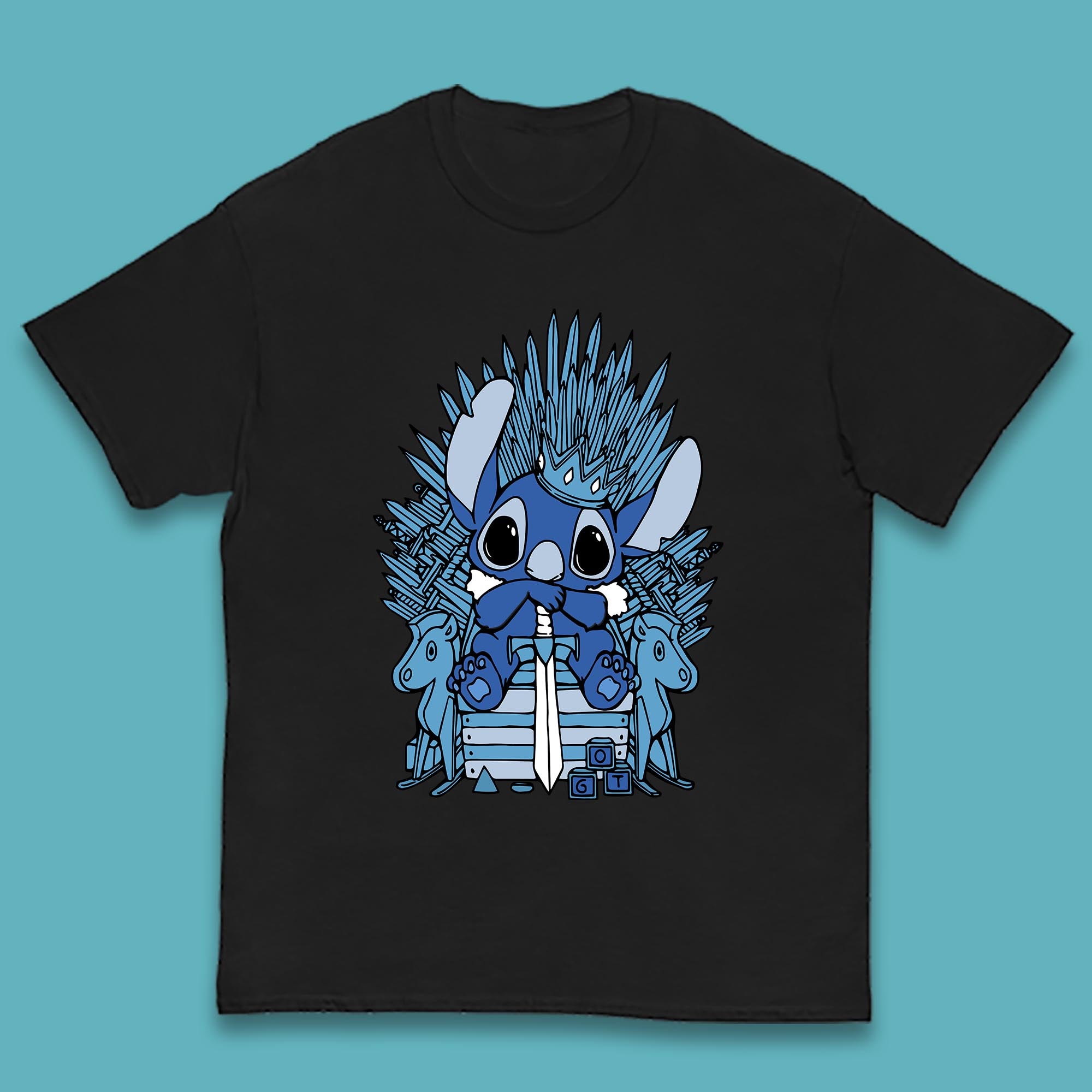 

Disney Stitch Game Of Thrones Movie Parody The Throne Lilo And Stitch Kids T Shirt 140