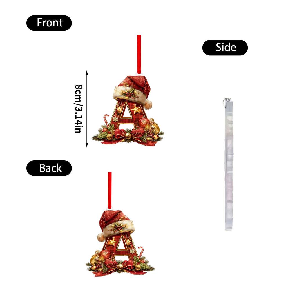 26 Letter,Christmas,Ornaments,Acrylic,1