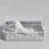 Stainless Steel Litter Box Stainless Steel Cat Litter Box Odorless Spacious Easy To Clean High Strength with Lid for Large Cats