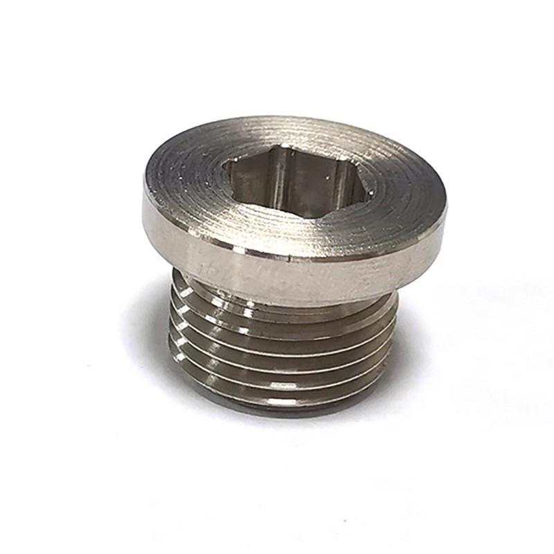 JIAX 1PCS Stainless Steel M18x1.5 Thread Plug O2 Oxygen Sensor Inner Hexagon Bung Connector Auto Part