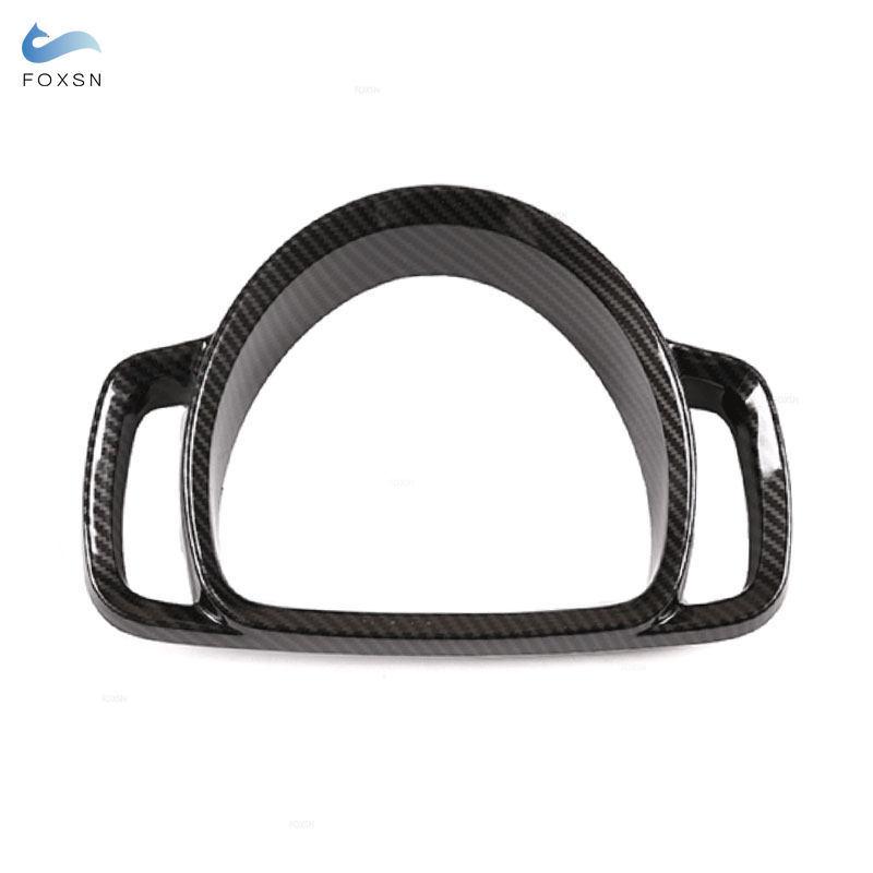 For Mercedes Benz Smart Fortwo 2009 - 2014 ABS Carbon Fiber Texture Car Interior Dashboard Central Console Trim Cover