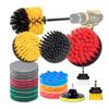 20-Piece Electric Drill Brush Set - Polishing & Cleaning Brushes for Car Tires.