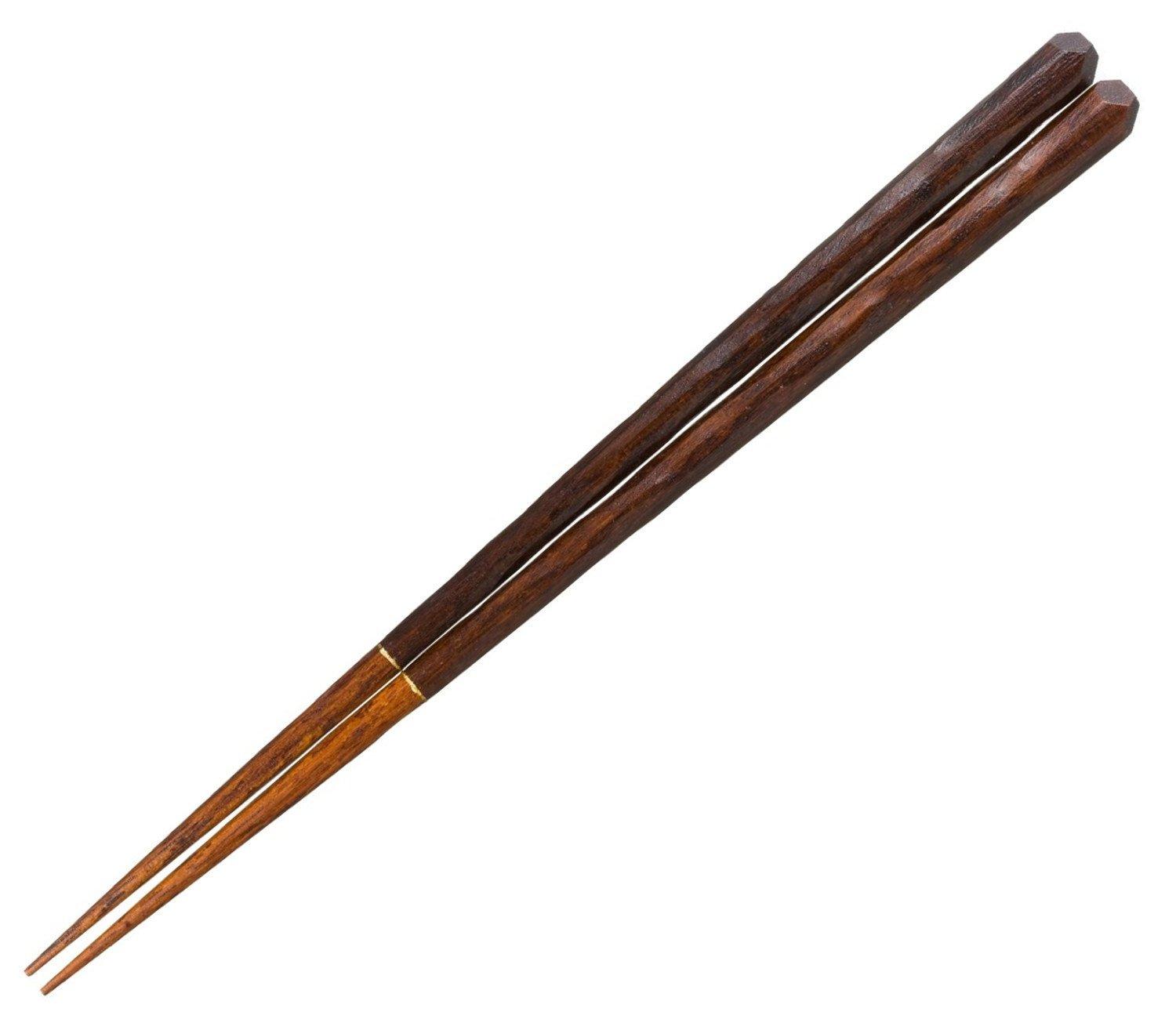 A pair of 38049 Japanese-made chopsticks, Fuuki, Chestnut, 23.5cm,