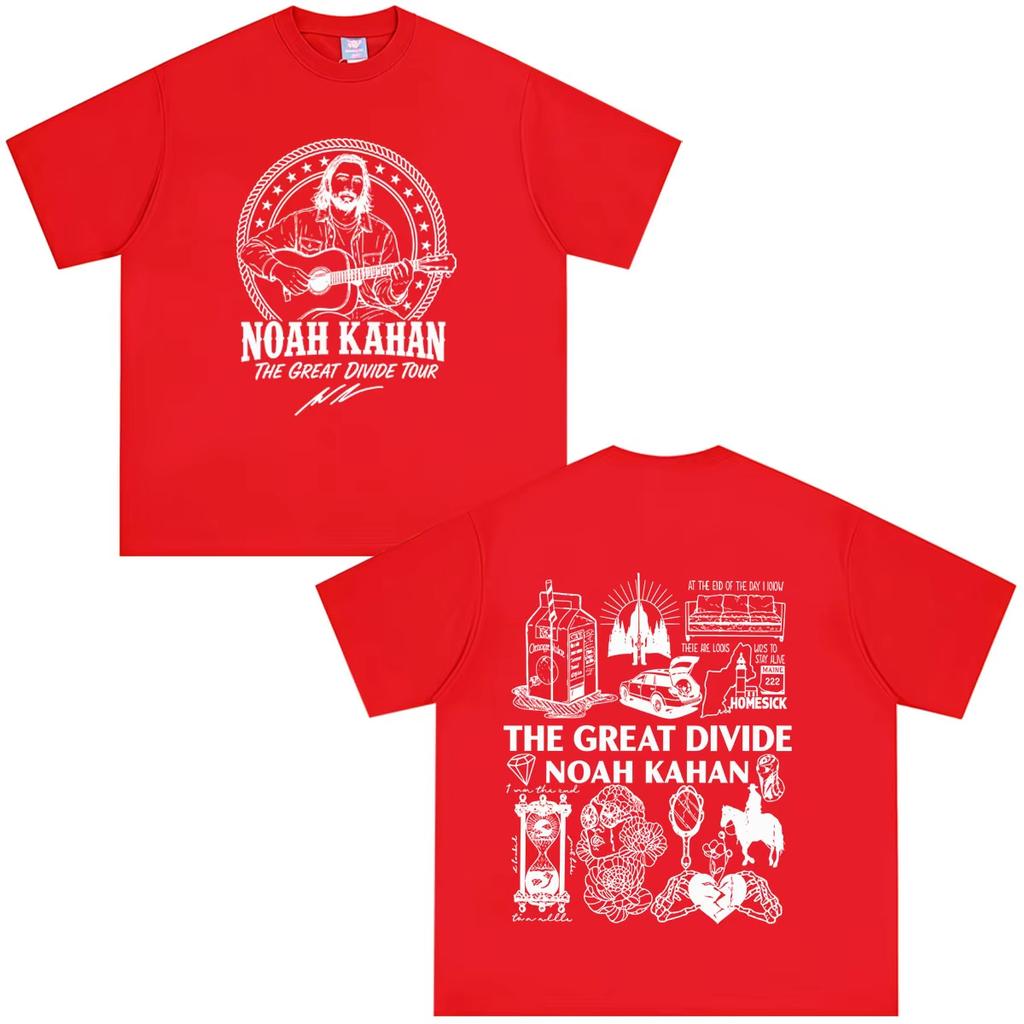 Summer Hot Sale Noah Kahan The Great Divide Tour 2026 Tshirt Y2k Unisex Unisex Trendy Tshirt Hip Hop Streetwear Oversized Tshirt