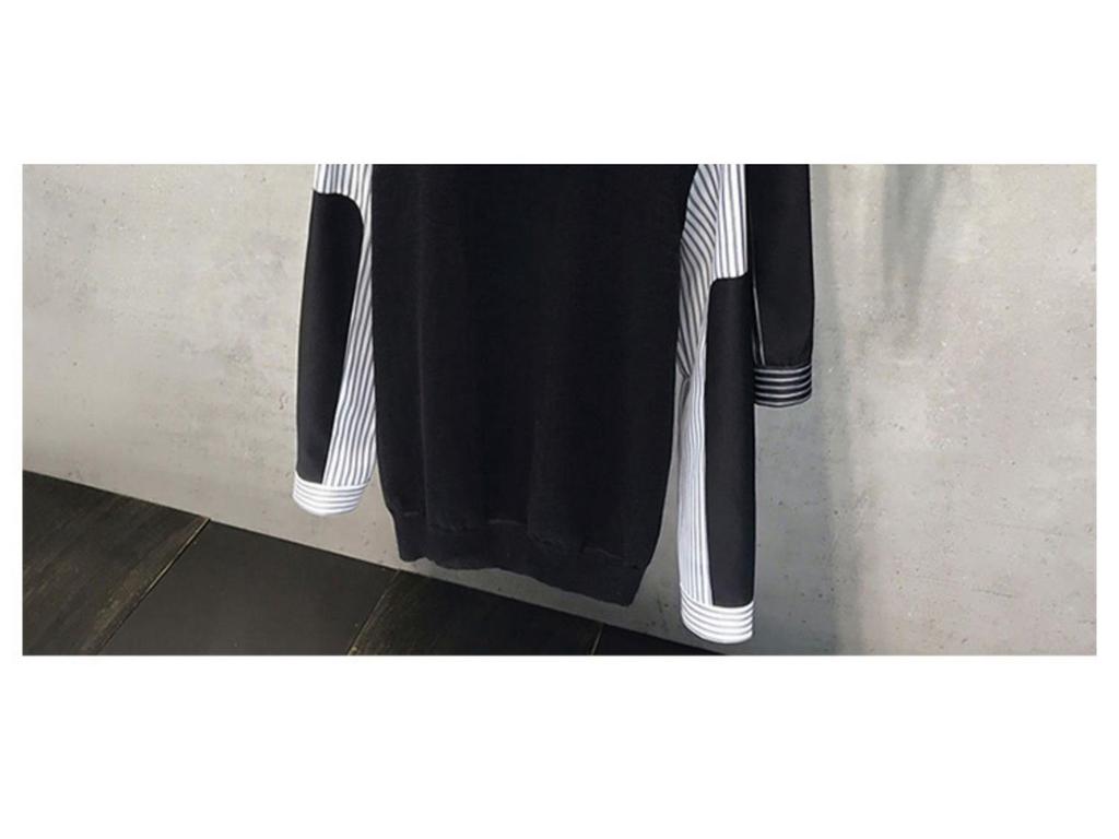 Men's Fake Two-Piece Sweater with Shirt Collar: 2025 Spring/Autumn Patchwork Knitwear Trendy Jacket
