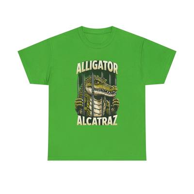 Alligator Alcatraz T-Shirt - Lustiges Grafik-T-Shirt, Unisex Baumwollshirt, Florida Shirt