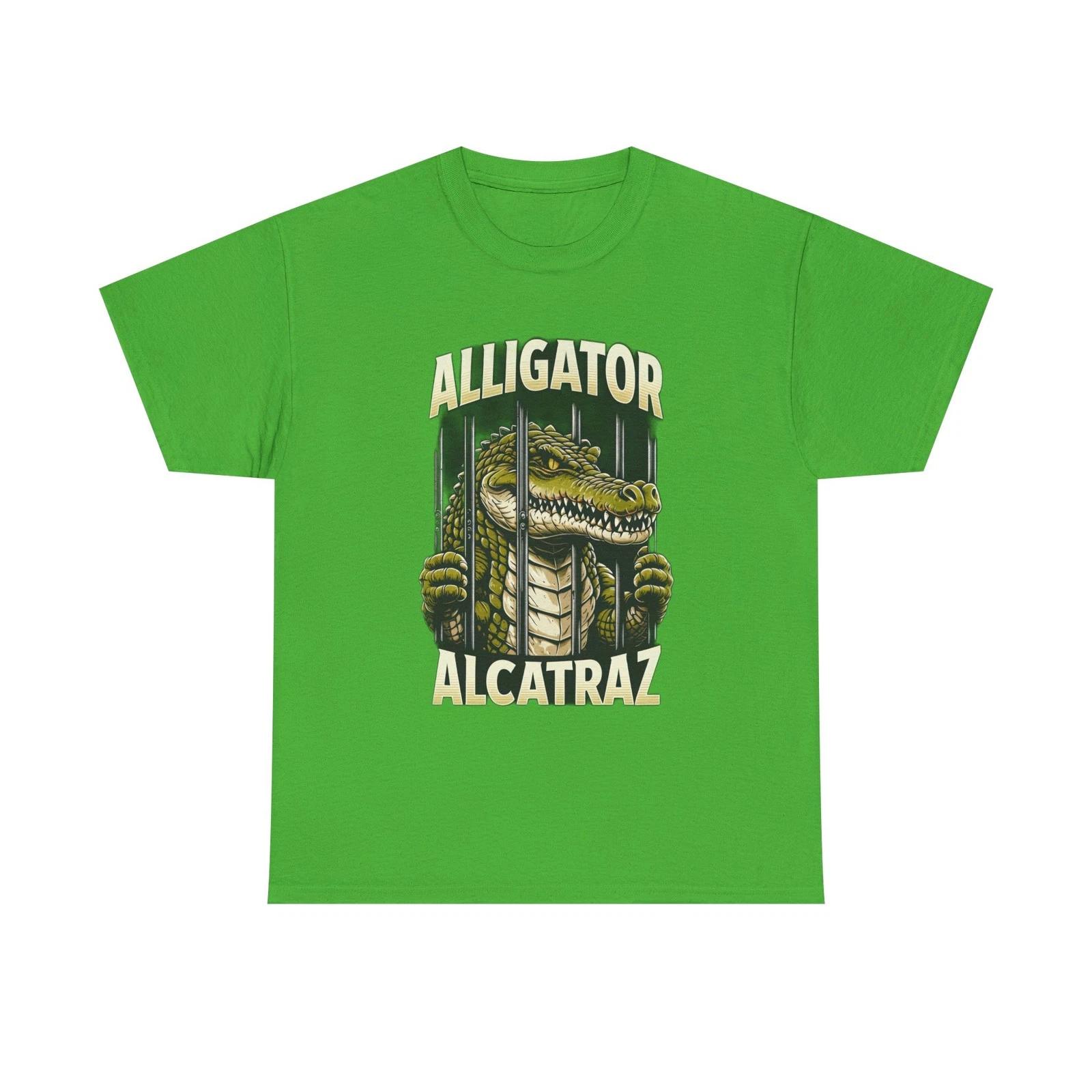 Alligator Alcatraz Tee - Fun Graphic T-Shirt, Unisex Cotton Shirt, Florida Shirt XL