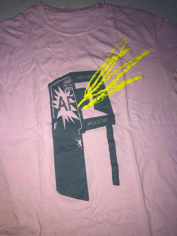 Arcade Fire Band Pink Unisex T Shirt All Size S To XL SS323 Unisex T-Shirt XXXL