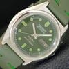 VINTAGE ORIENT AUTOMATIC 46941 JAPAN MENS GREEN COLOR DIAL WATCH A700615-5 R204-a700615