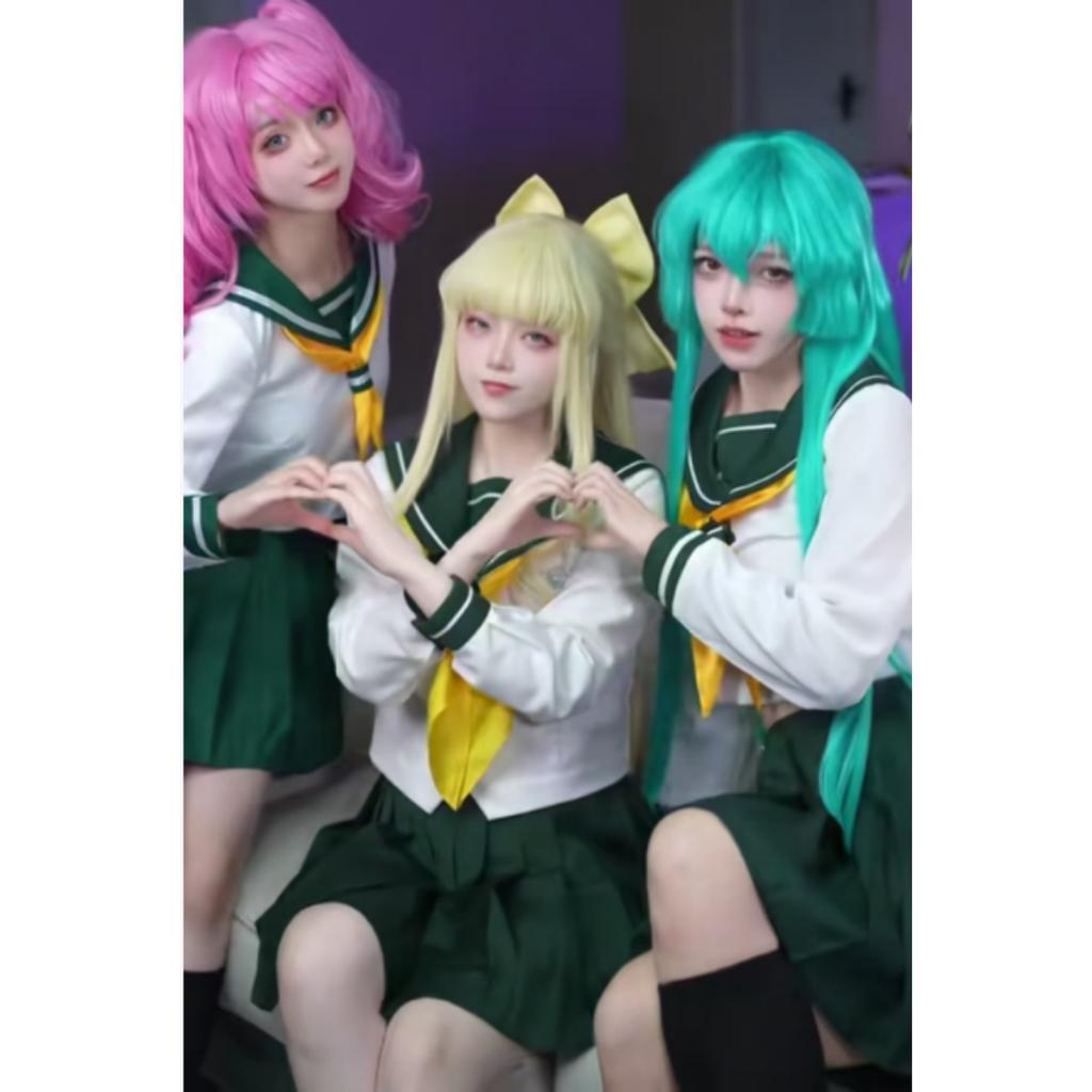 Hanabishi Haruka Cosplay Costume Wig Araga Kiwi Hiiragi Utena Anime Gushing Over Magical Girls JK Sailor Uniform Mahou Shoujo