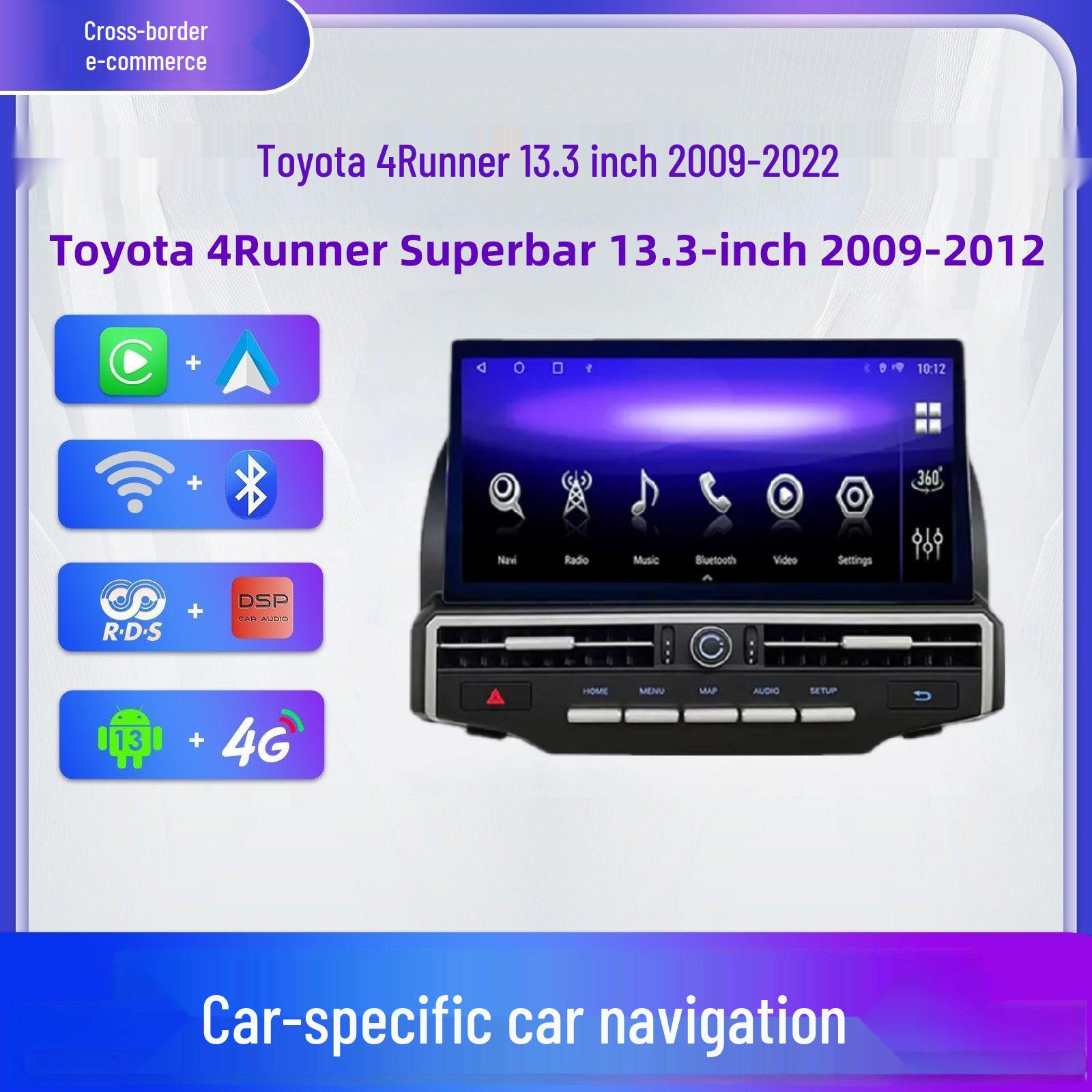 

13.3-inch Android Navigation Screen with 360° Control for 2009-2022 Toyota 4Runner 4+32G