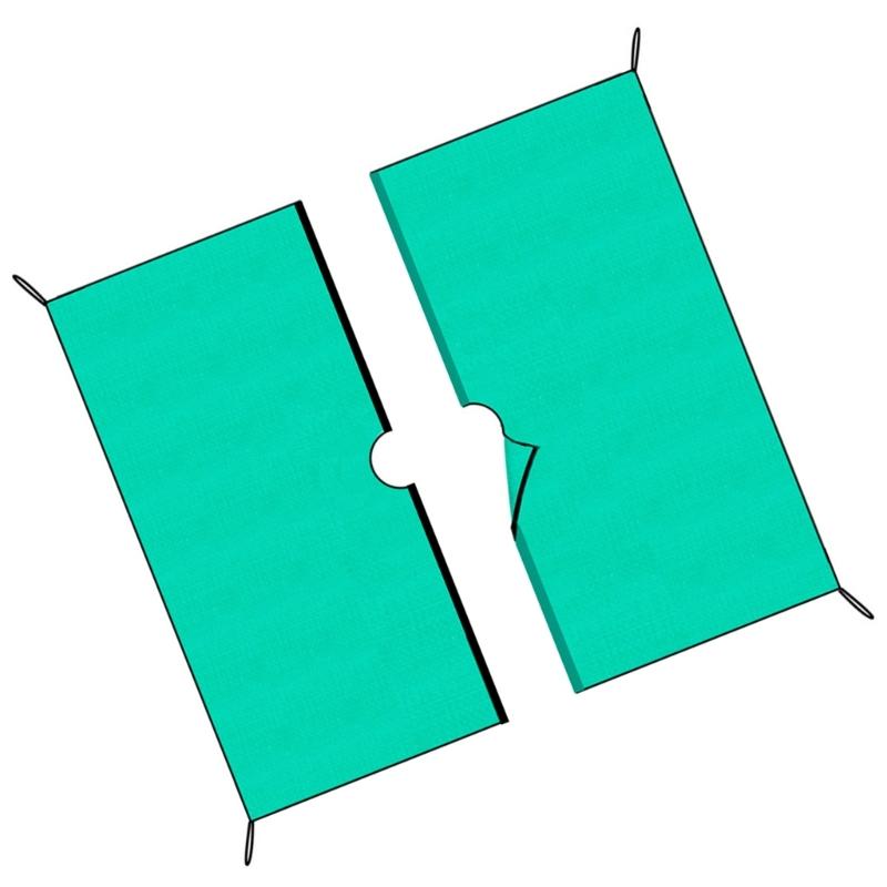 Pflanzenabdeckplane für den Außenbereich, Laubauffangmatte, leicht zu reinigen, Gartendecke, Astschnitt-Reinigungsmatte, faltbare Gartentarp