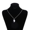 Stylish Black and White Bagua Best Friends Alloy Couple Necklace N156