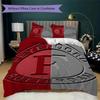 Feyenoord Pattern Bedding Uilt Set Uilt Cover Pillowcase Home Decoration Birthday Gift (1 * Duvet Cover + 2 * Pillowcase  Without Core)54