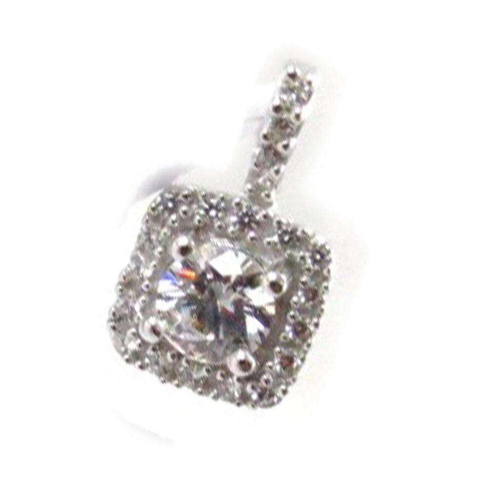 Les Trésors De Lily [J5995] - Pendentif Argent 'Déesse' blanc argenté (rhodié) - 15x9 mm