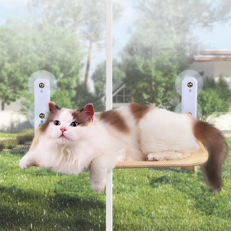 Hamaca para gato con ventosa súper columpio sol se puede quitar y lavar colchón alféizar ventana cama colgante suministros para mascotas