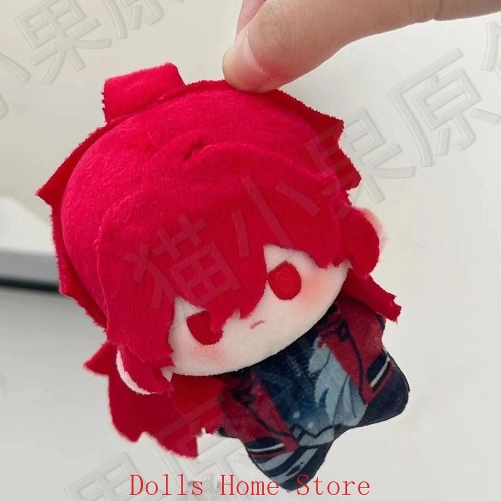 Game Genshin Impact Diluc Ragnvindr Cartoon Printed Plush Cotton Starfish Body Cosplay Pendant Cosplay Keychain Gift 10cm