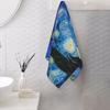 La Notte Stellata di Vincent Van Gogh Asciugamano Viso Morbido Asciugatura Rapida Piscina Bagno Asciugamani in Cotone Assorbente Rapido
