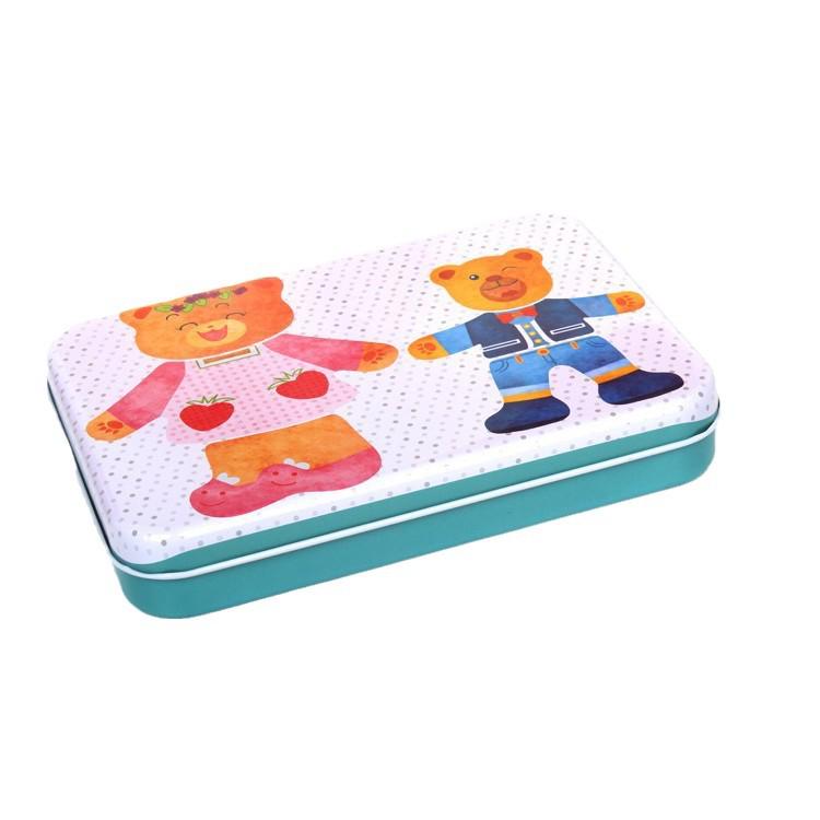 Wooden Bear Dress-Up Puzzle Game for Kids' Early Learning and Cognitive Development