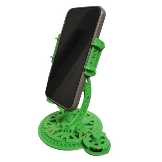 3D Printed Rotating Phone Stand Adjustable Phone Holder for Desk Portable Phone Cradle for All Smartphones