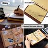 Retro Notebook for Kids Adult Traveler Diary PU Leather Soft Cover Replaceable Kraft Paper Inner 14x10cm Notebooks & Notepads