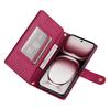 DF-011 For Oppo Reno12 5G (Global) Case Zipper Pocket Wallet Leather Phone Cover with Straps