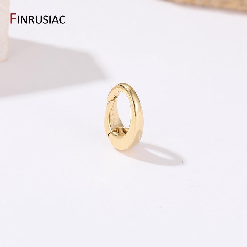 

14K Gold Plated Brass Heart Shape Spring Clasp Connection Clasp DIY Making bracelet Necklace Handmade Jewelry Findings 1 piece