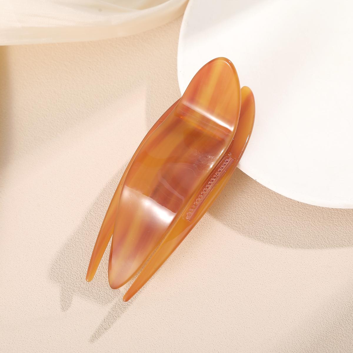 

AWAYTR Acetate Amber Leopard Duckbill Hairpin Retro Hair Clips Valentine Headwear Girl Hair Accessories Festival Gift