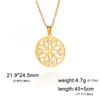 Cazador Stainless Steel Mandala Flower of Life Pendant Necklace for Women Gift  Lotus Neck Chain Amulet Jewelry Wholesale