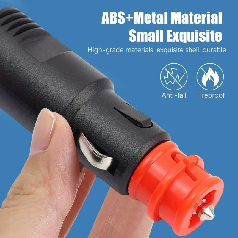 1-2pcs Car Mounted Cigarette Lighter Socket Universal Plug Connector Adapter 12V-24V for Car Motorcycle Accessories Power Supply