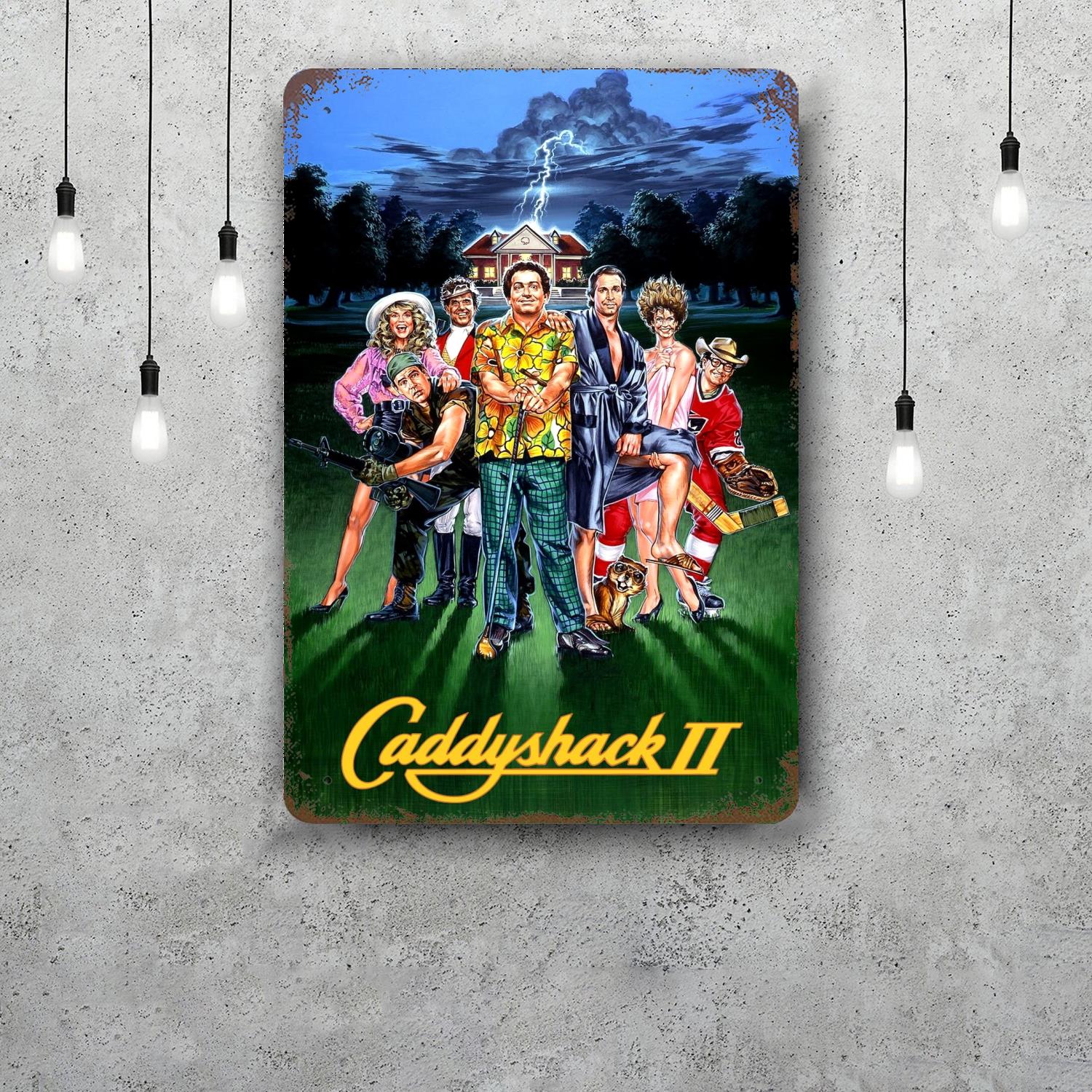 

caddyshack Decor Poster Vintage Tin Sign Metal Sign Decorative Plaque for Pub Bar Man Cave Club Wall Decoration 20x30cm（7.8x11.8inch）