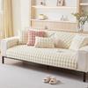 Rabbit Plush Sofa Cushion Winter Thickened Plush Fur Cover  New Winter Cream Wind Warm Cover Cloth Towel