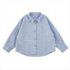 Girl's Plaid Long Sleeve Lapel Shirt
