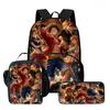 3-in-1 One Piece Backpack Set for Boys Girls Age 6-10, Light Weight School Kit with Front Pocket with Lunch Bag and Pencil Case