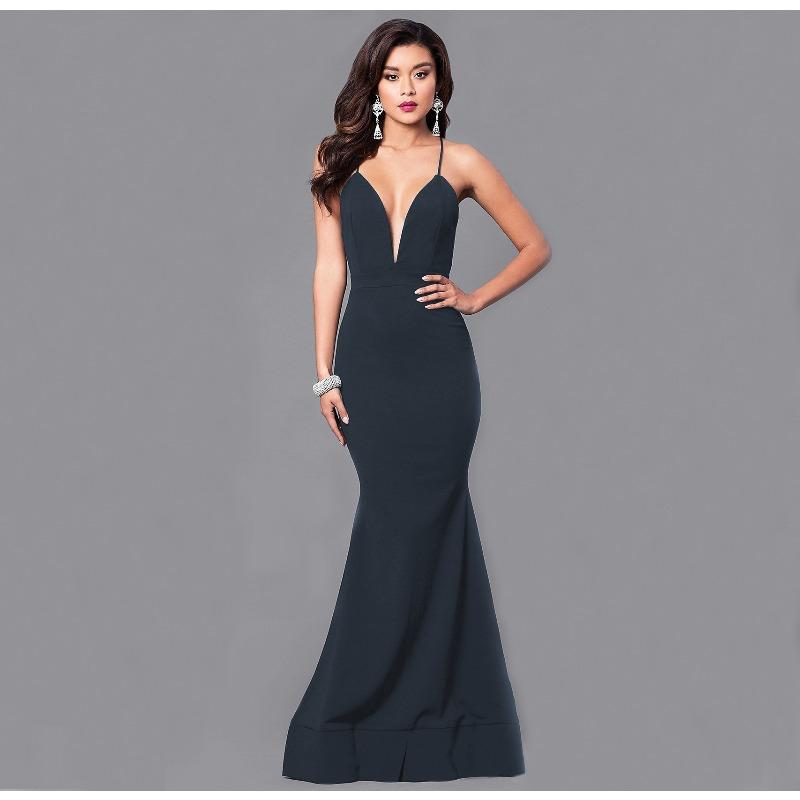 Vestido largo de mujer sexy con tirantes cruzados espalda descubierta vestido de temperamento vestido de noche