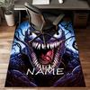 Custom Venom Mat Personalized Name, Polyester Washable Indoor Entryway Rug, Gift for Christmas, Easter, Thanksgiving Day