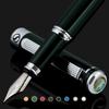 Scriveiner Fountain Pen Pen In Deep British Racing Chrome Schmidt Fine Perfect Pen Gift Set for Men and and Beautiful British Racing Green Fountain