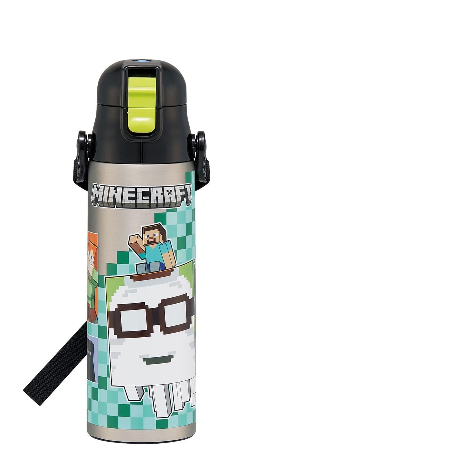 Skater 580ml Stainless Steel Water Direct Minecraft Size Bottle, Drink, Design, 26, Boys SDC6N-A
