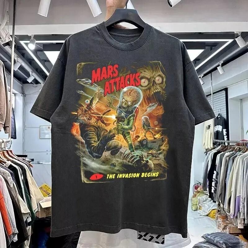 

90s Remake Mars Attacks Movie Short Sleeve Unisex T shirt Classic Style S-5XL Unisex T-Shirt XXXXL